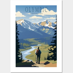 Olympic National Park Travel Poster Posters and Art